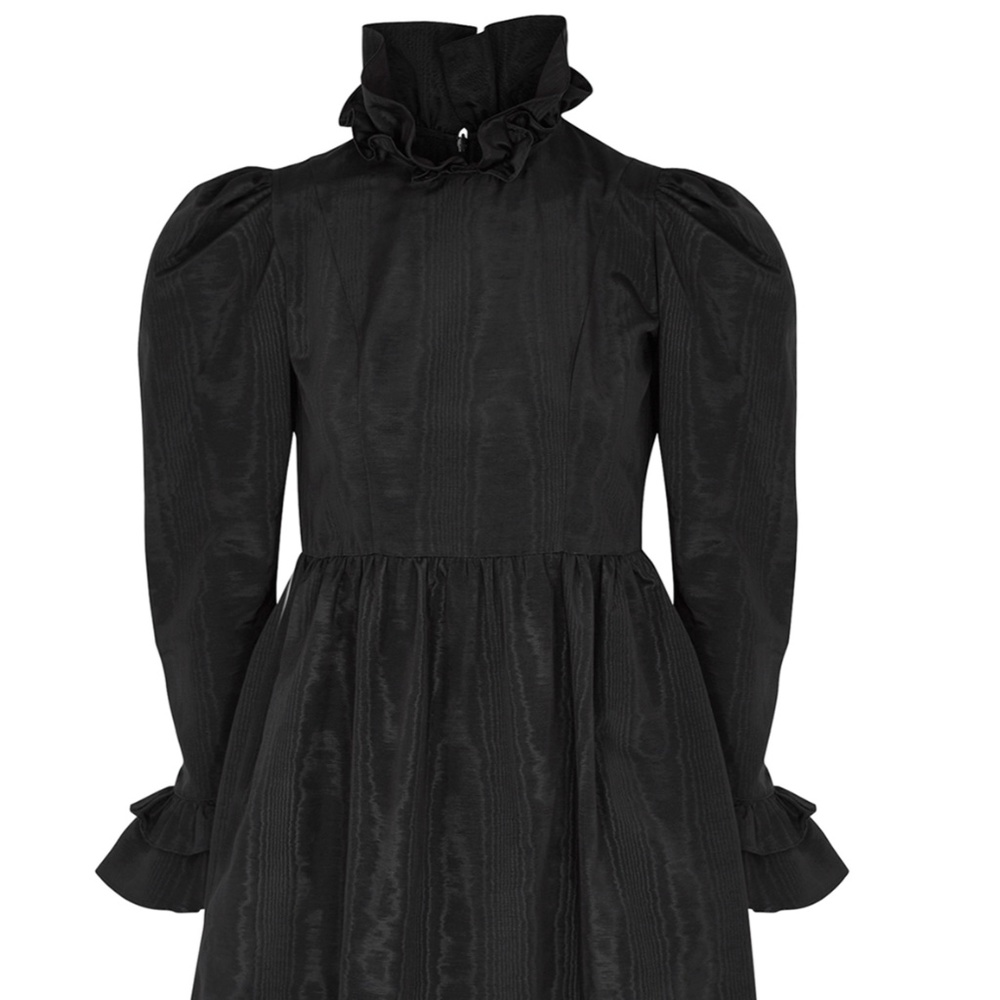 Batsheva BLACK Moire Dress